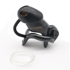 Клетка для петуха HT v3, маленькая силиконовая клетка с фиксированным кольцом верности из смолы, секс-игрушки для взрослых, женская