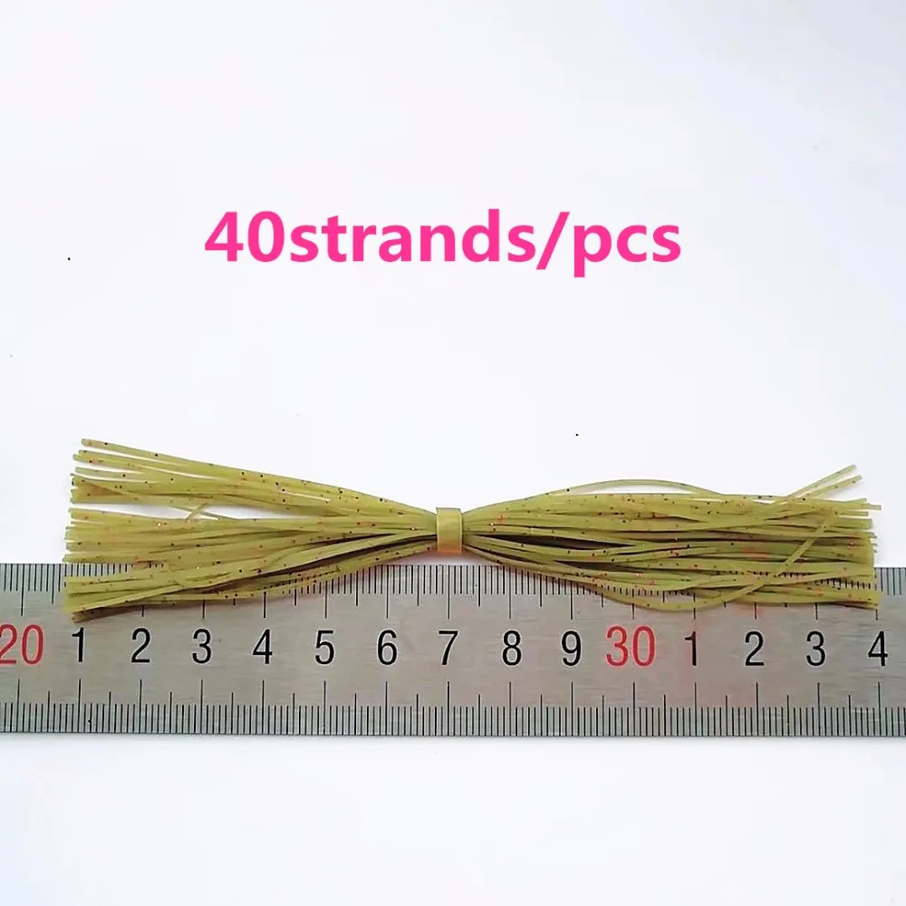 

50 Bundles 13cm Length Fly Tying Rubber Threads Skirts Silicone Straps for Flies Lure Beard wire Making---58