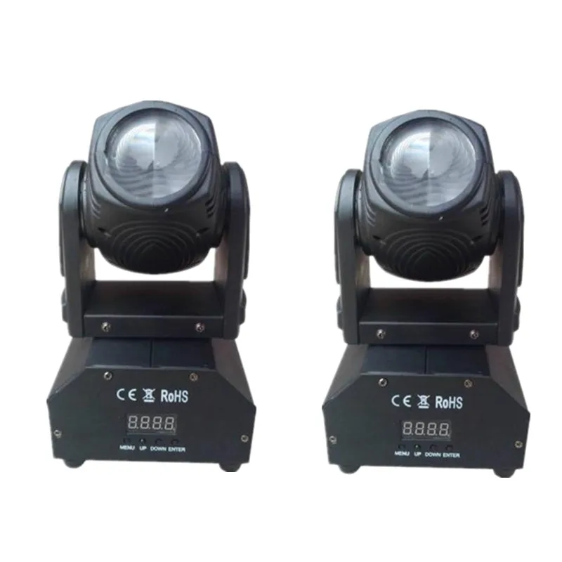 10W LED Beam Light 2 шт./лот RGBW мини 10 Вт луч светодиодный движущаяся головка светильник/Высокая мощность 10 Вт 4в1 светодиодный сильный луч сценический светильник s вечерние Дискотека DJ Точечный светильник ing - Цвет: 10W LED Beam Light