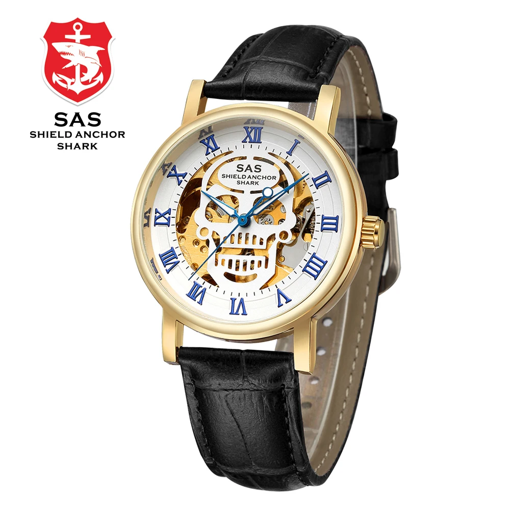 Luxury Mechanical Watch Men Skull Watches Luminous Waterproof Men's Fashion Skeleton Wrist Clock relogio masculino | Наручные часы