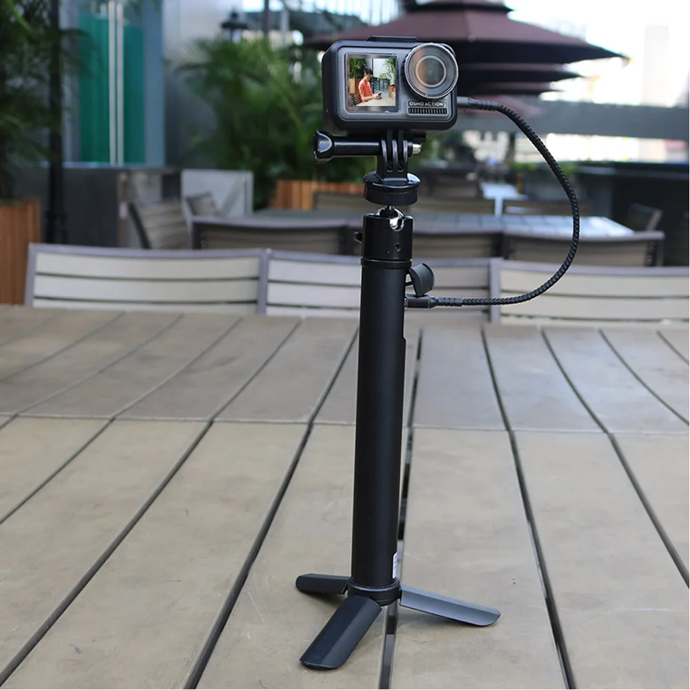 TUYU 2 в 1 ручной 5200 мАч Аккумулятор для камеры селфи палка для DJI OSMO Action GoPro Hero7 6 5 4 sj8 Аксессуары для мобильных телефонов