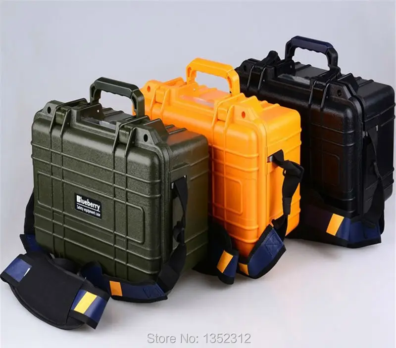 

341*249*180mm ABS protection material Plastic sealed waterproof safety equipment case IP68 degree safety portable tool box