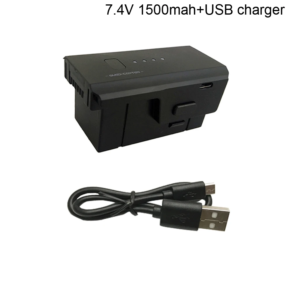 Аккумулятор Lipo 7,4 В 1500 мАч с зарядным устройством USB для дрона SJRC Z5, запасные части для квадрокоптера, Аккумулятор 7,4 В для SJRC Z5 X103W KF608