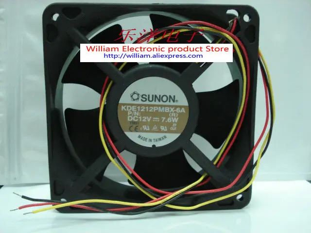 SUNON KDE1212PMBX-6A 12V 7, 6 W 12038 12CM 3   cp