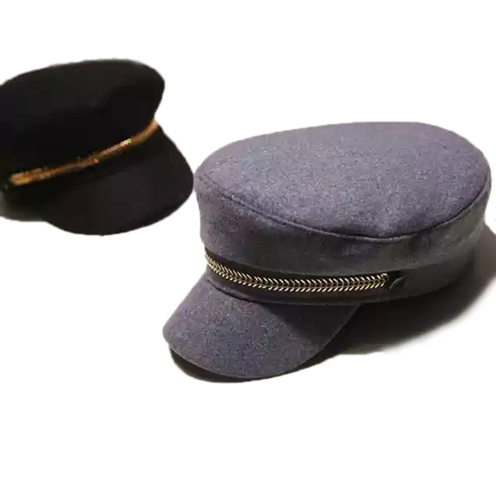 Новинка 2019 модные береты в стиле милитари для женщин и мужчин на осень зиму