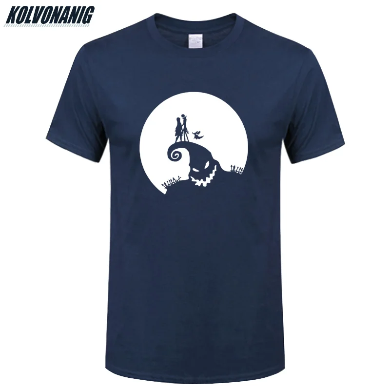 

Christmas Printed T Shirt Men Oversized High Quality 100% Cotton O-Neck Short Sleeve Men Casual Tee Shirt Halloween T-Shirt Tops