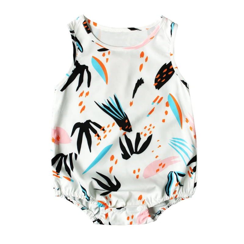 Комбинезон Rorychen для новорожденных девочек винтажный Ромпер без рукавов с