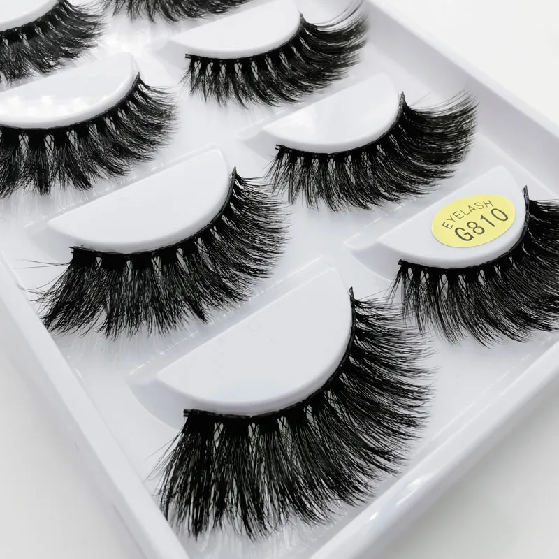 SHIDISHANGPIN Mink Eyelashes Natural 3d Lashes Beauty Essentials False Makeup Tools Maquiagem | Красота и здоровье