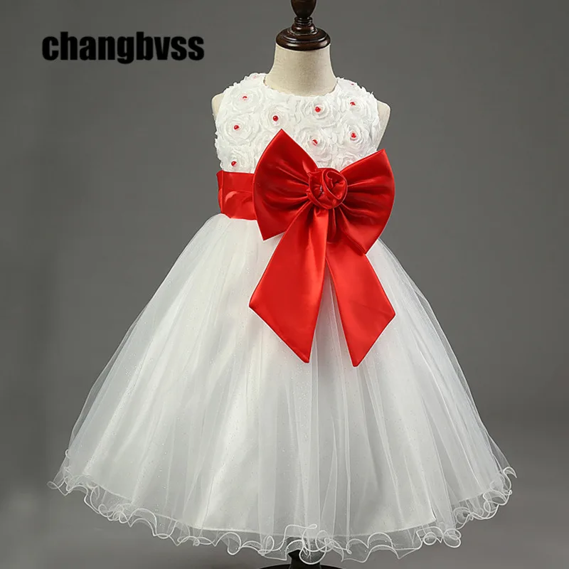Cheap Toddler Flower Girl Party Dresses Cute Princess Costume 2016 Brand Kids Dress Girls Clothes for Birthday and Wedding | Детская