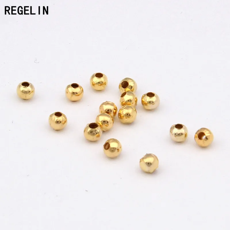 REGELIN 100 шт./лот наружный диаметр 2 4 мм/3 мм/4 мм/5 мм/6 мм Золотой/родиевый