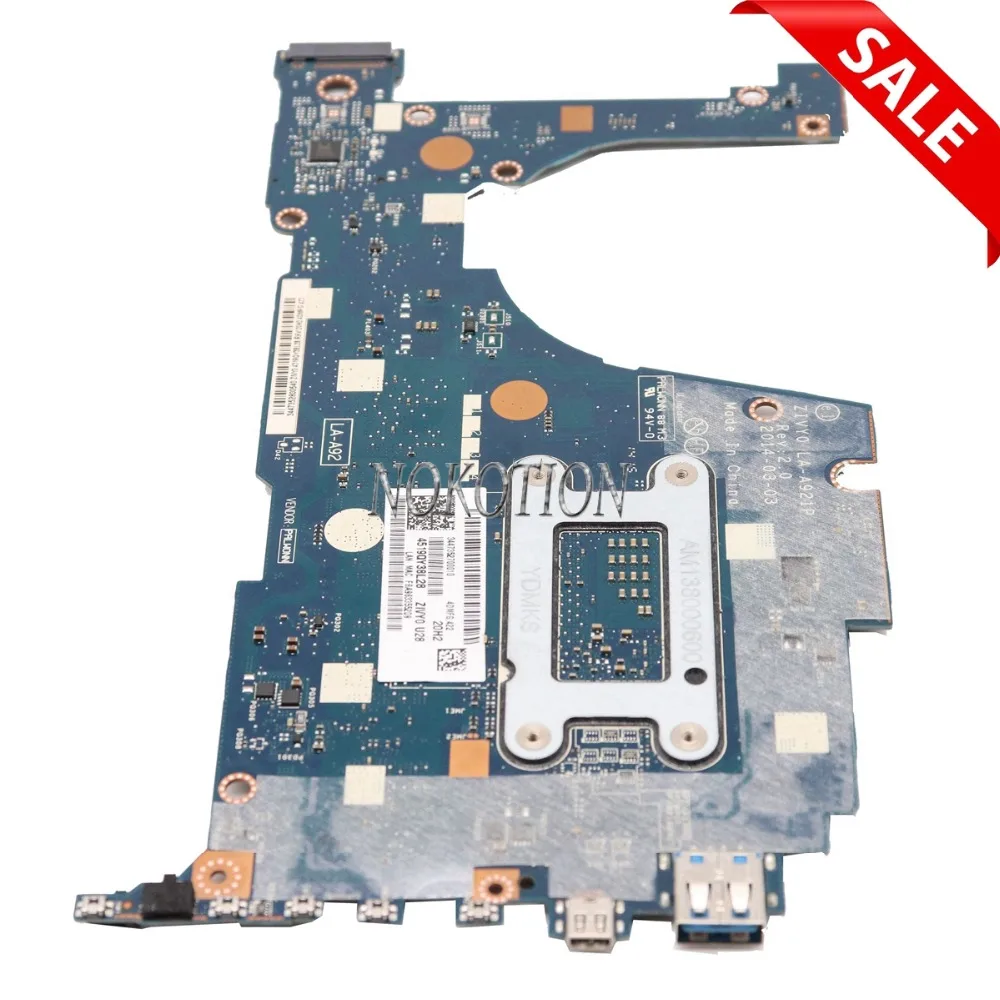 Материнская плата NOKOTION ZIVY0 для Lenovo 13 3 дюйма Yoga 2 20344 SR1EF 1 6 ГГц|rev 2.0|yoga 13motherboard motherboard |