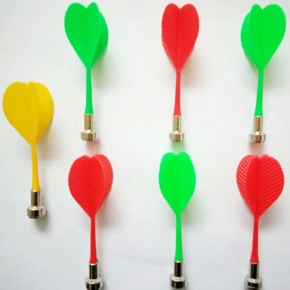 Новые 10 шт. Сменные магнитные дартс Пластиковые крылья Дарт для Магнитная мишень