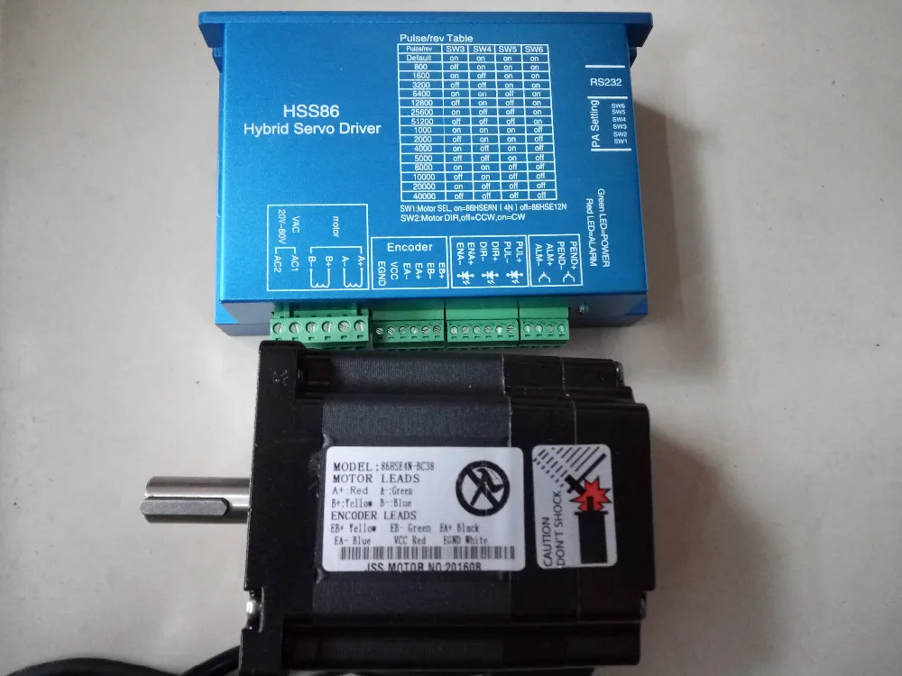 86HSE4N-BC38 шаговый двигатель с замкнутым контуром+ HSS86 набор приводов с замкнутым контуром шаговый двигатель серии