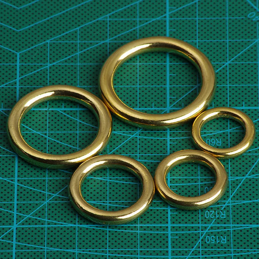 6 шт./упаковка Твердые Латунные тяжелые уплотнительные кольца с пряжкой от 16 мм до
