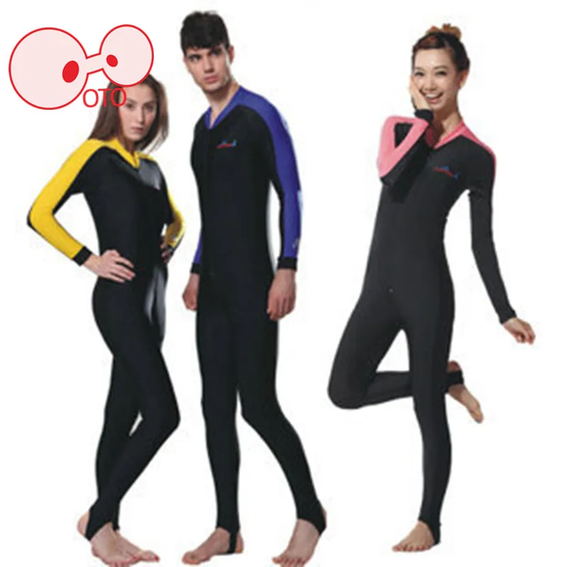 Унисекс слитный купальник с защитой от УФ лучей купальный костюм для подводного