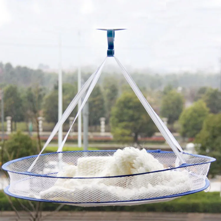 Складная сетчатая сушилка для одежды подвесная корзина свитеров одиночная | Дом