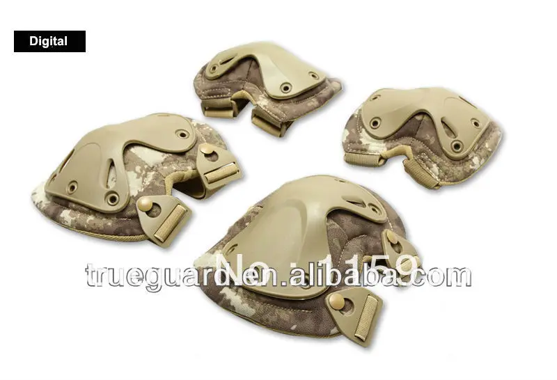 Армейские наколенники и налокотники полевого цвета FG с колпачком|acu army|army acuwoodland