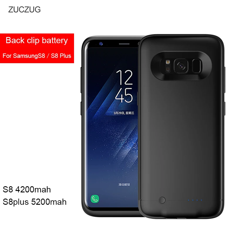 Чехол Power Bank для Samsung galaxy S 8 S8 Plus + перезаряжаемый переносной аккумулятор чехлы
