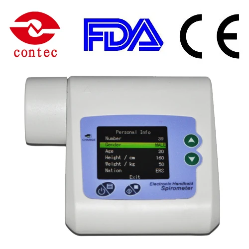 CONTEC SP10 цифровое Легочное Дыхание метр микростимулирующая объемная система PEF FEFV1
