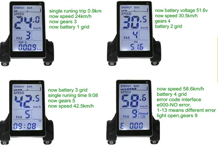 BLDC контроллер 400w450w500w600w800w1000w1200w+ ЖК-дисплей M5 24v36v48v60v для электрического велосипеда Скутер ATV MTB индикатор батареи