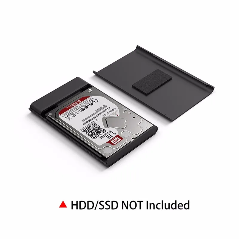 QICENT 2199C3 2,5 дюйма USB 3,0 type-C внешний жесткий диск USB C корпус чехол для 7 мм/9,5 мм HDD/SSD дизайн без инструментов