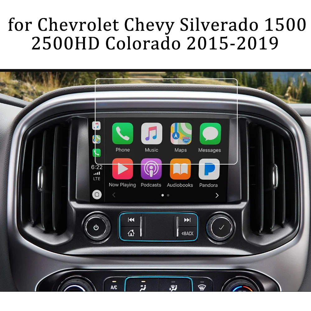 Защитная пленка для навигационного экрана Chevrolet Chevy Silverado 1500 2500HD Колорадо 2015 2019
