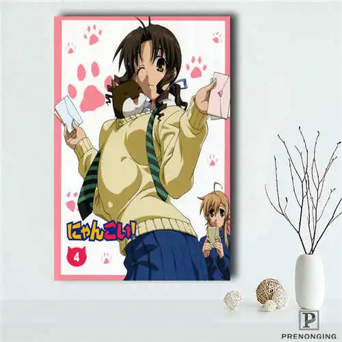 Custom Nyan.Koi.full. (1) плакат с принтом ткани настенный шелковая ткань Декор для комнаты
