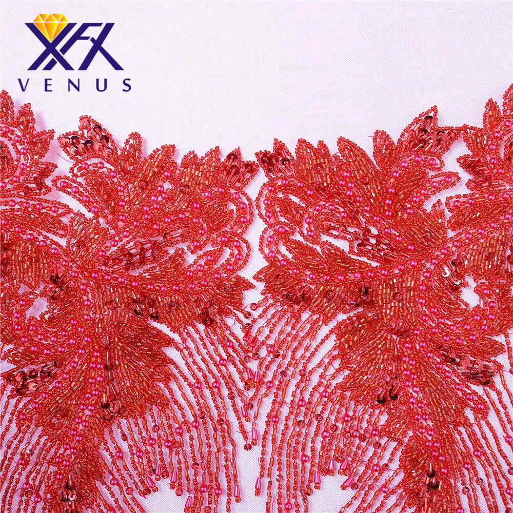 XFX VENUS (5 шт.) оптовая продажа искусственные бусины красные нашивки с бусинами