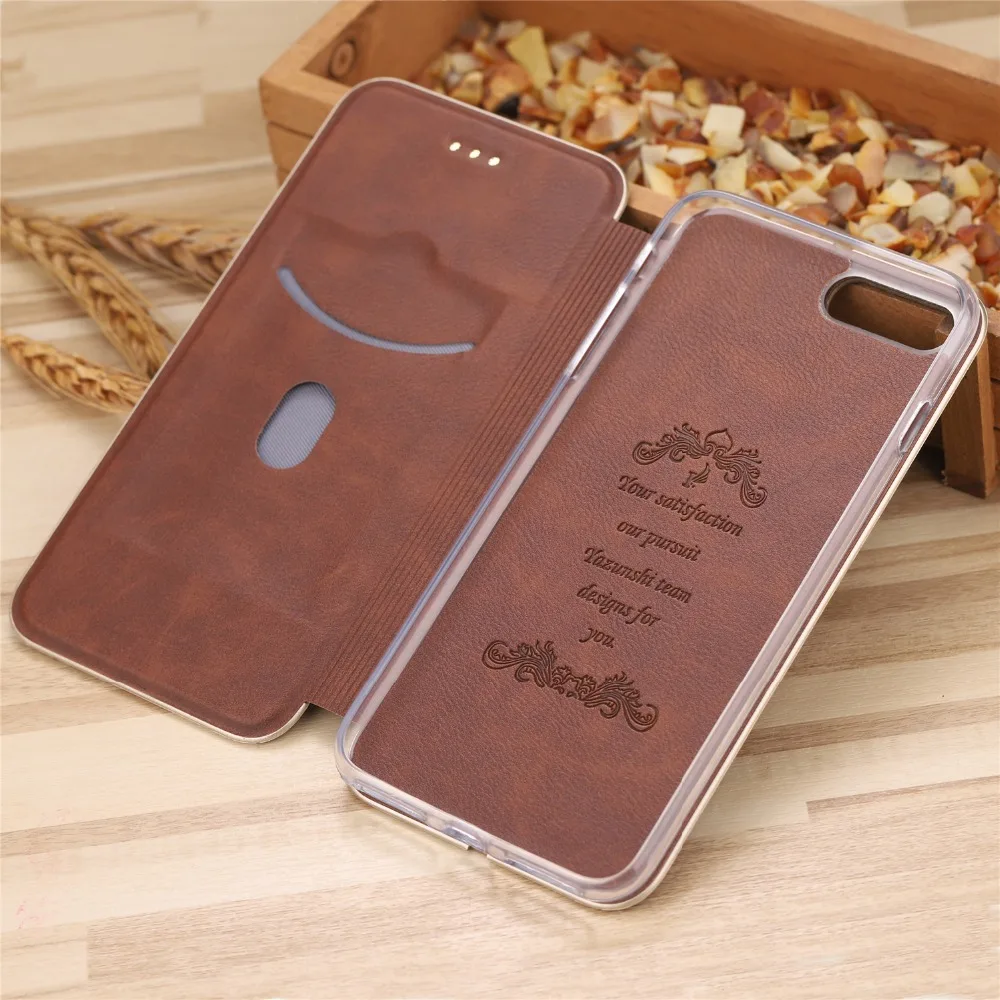Кожаный чехол для iphone X XR XS Max 6 6S 7 8 Plus покрытие золотой обод флип ПУ + ТПУ кошелек