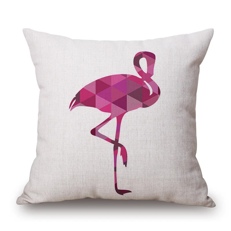 Новая льняная наволочка для подушки с геометрическим рисунком слона оленя