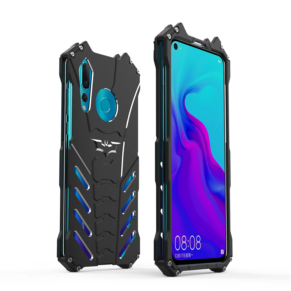 Роскошный противоударный чехол-подставка с Бэтменом для huawei Nova 2 3 4, алюминиевый бампер, металлическая задняя крышка для huawei 2s 3i 2 Plus, чехол