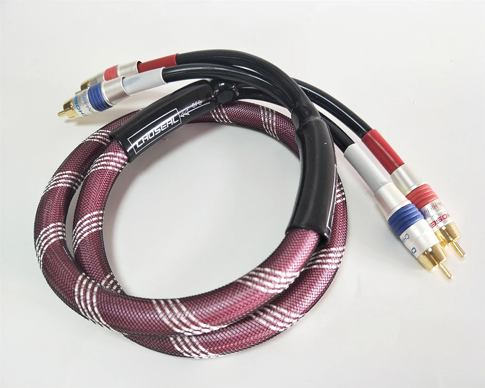 Аудиокабель Choseal Q820 RCA распродажа аудиофилов! Стерео соединение Hi Fi кабели 24K