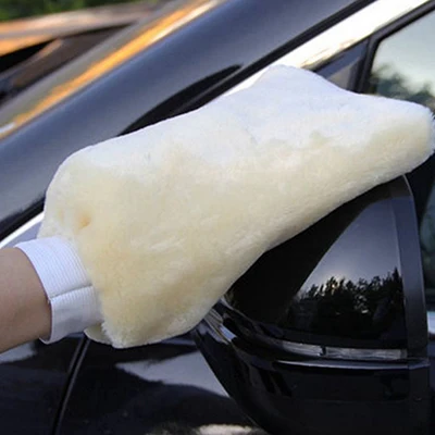 Перчатки для мойки автомобиля, мягкие шерстяные щетки из микрофибры, плюшевая варежка, щетки для перчатка для мытья машины, губка, 1 шт.