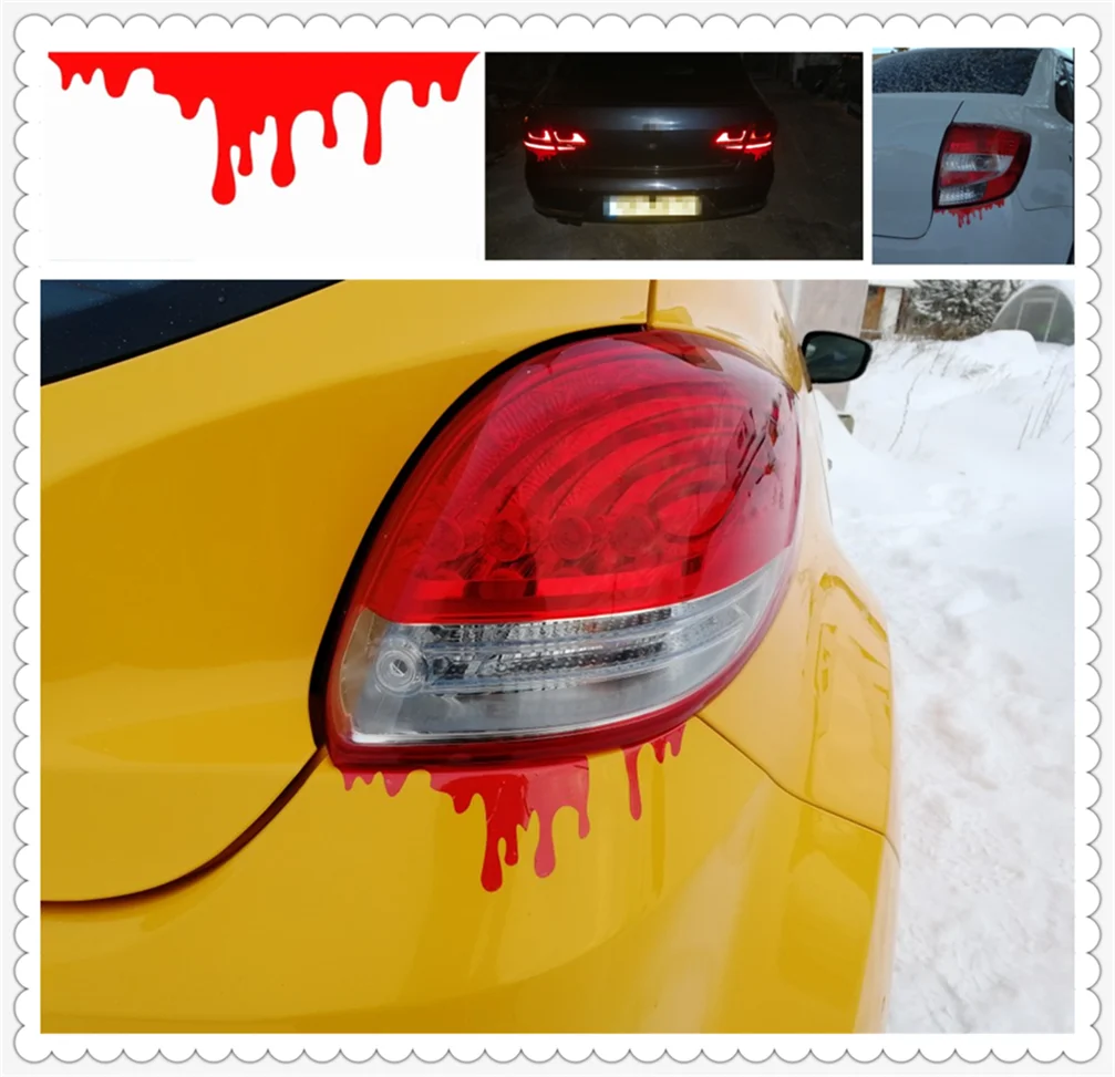 Автомобиль дома стекло ноутбуков индивидуальная наклейка Хэллоуин ужас капля