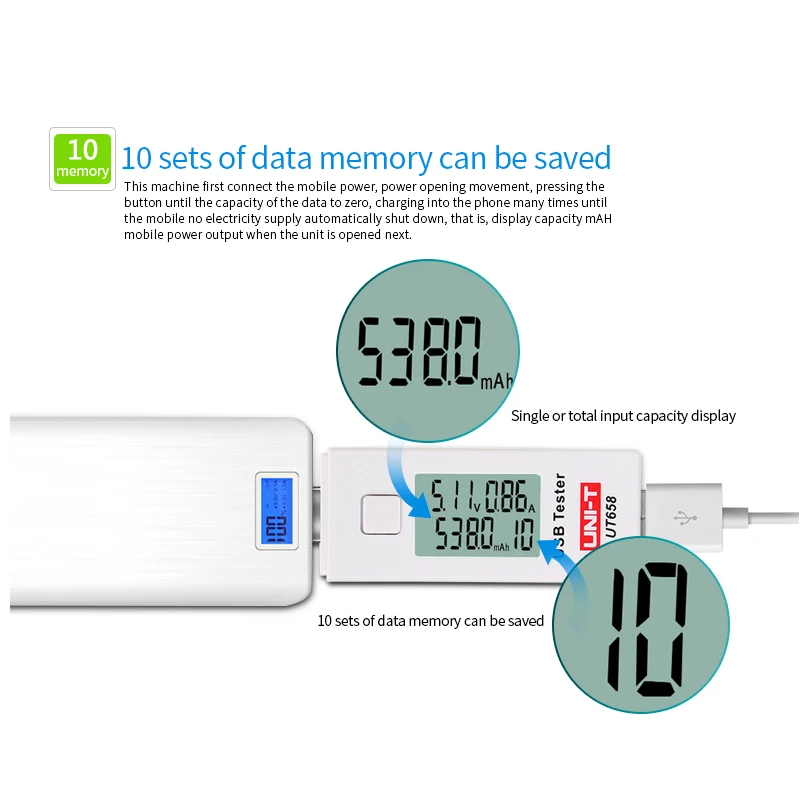 UANME USB Тестер Вольтметр Амперметр цифровой ЖК монитор напряжения измеритель тока
