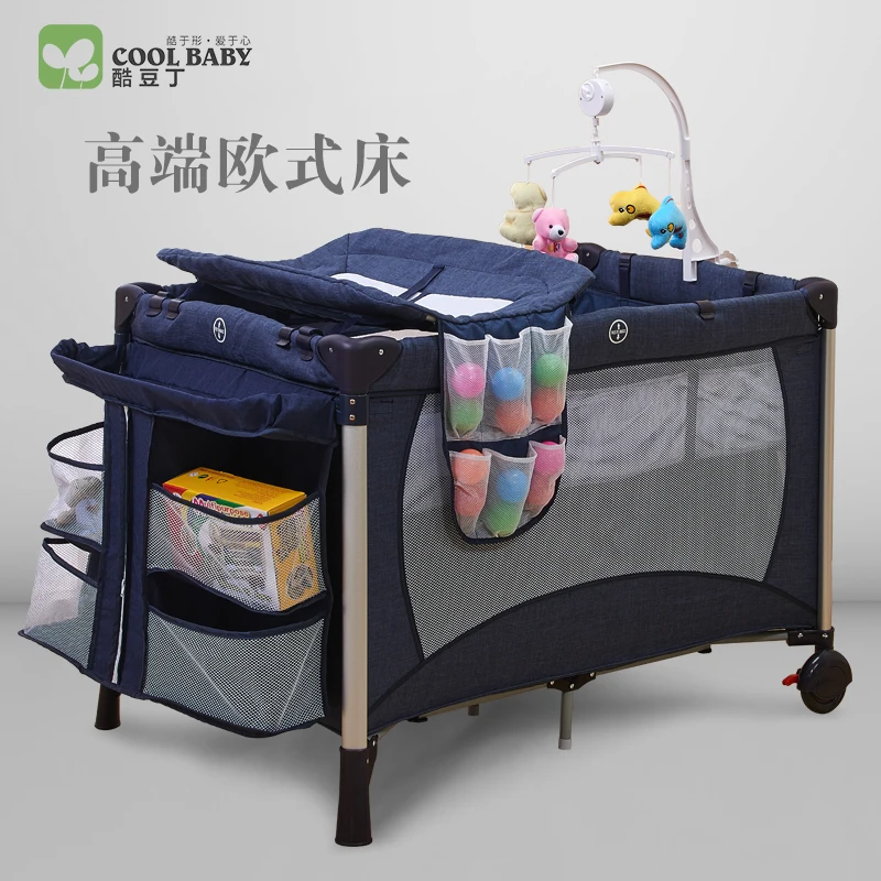 Coolbaby игровая кровать, многофункциональный складной детский портативный Bb Европейская детская колыбель