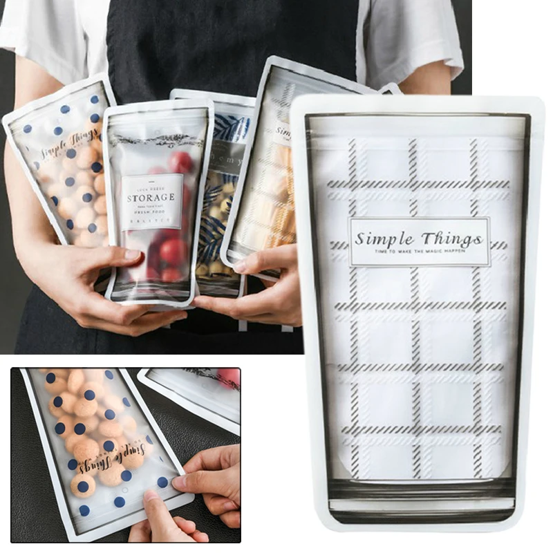 8 шт холодильник путешествия портативный толстый молнии Ziplock контейнер для