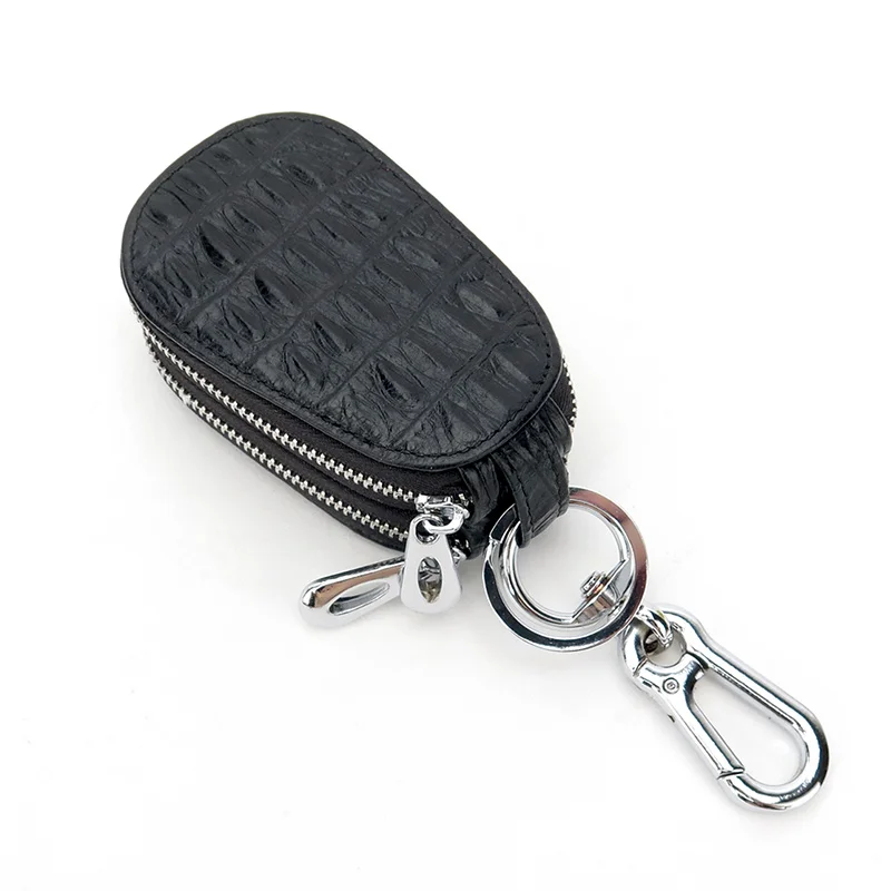 Мужской кошелек с крокодиловым узором из натуральной воловьей кожи брендовый