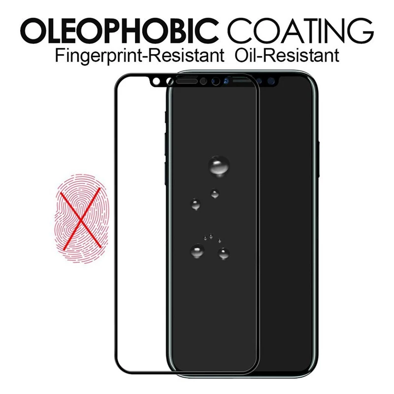 3D Премиум Закаленное Стекло Для iPhone x 5,8 дюймовый чехол Полный Ковер Протектор Экрана xr xs max стеклянная пленка на iphon.