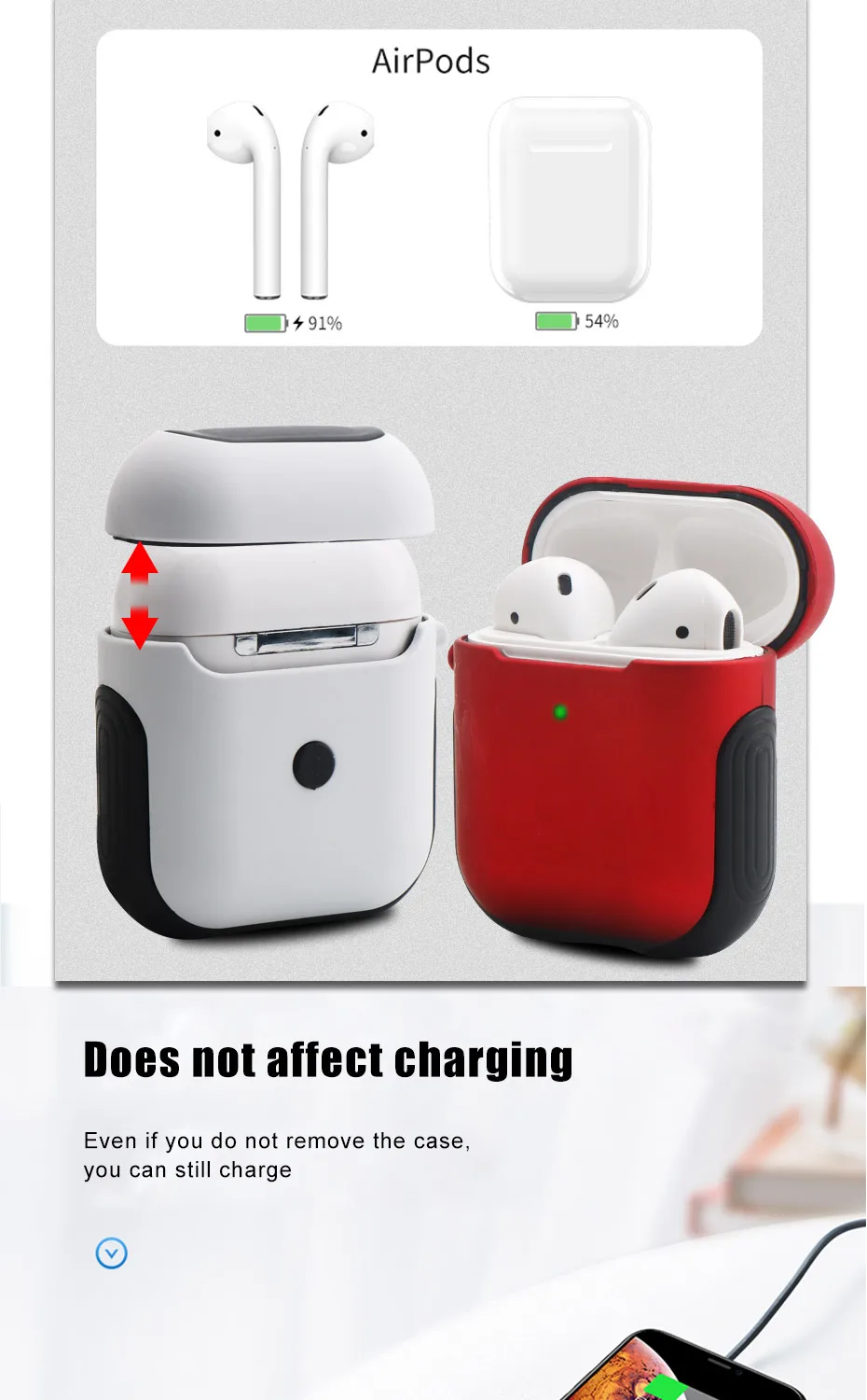 IKSNAIL чехол для наушников для Apple AirPods 2 силиконовый чехол беспроводные Bluetooth наушники Air Pods Чехол защитный для AirPod чехол