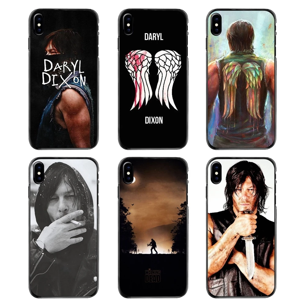 В ходячий мертвец Дэрил Диксон Wings арт Жесткий Телефон сумка чехол для iPhone 4 4S 5 5S 5C