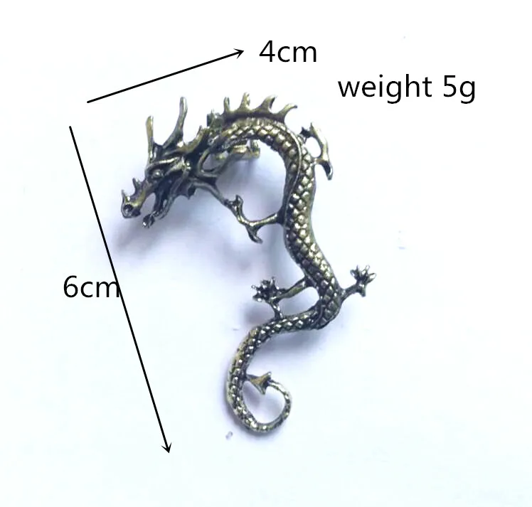 one piece dragon clip earrings for women brief jewelry accessories alloy nickel free fj049 | Украшения и аксессуары