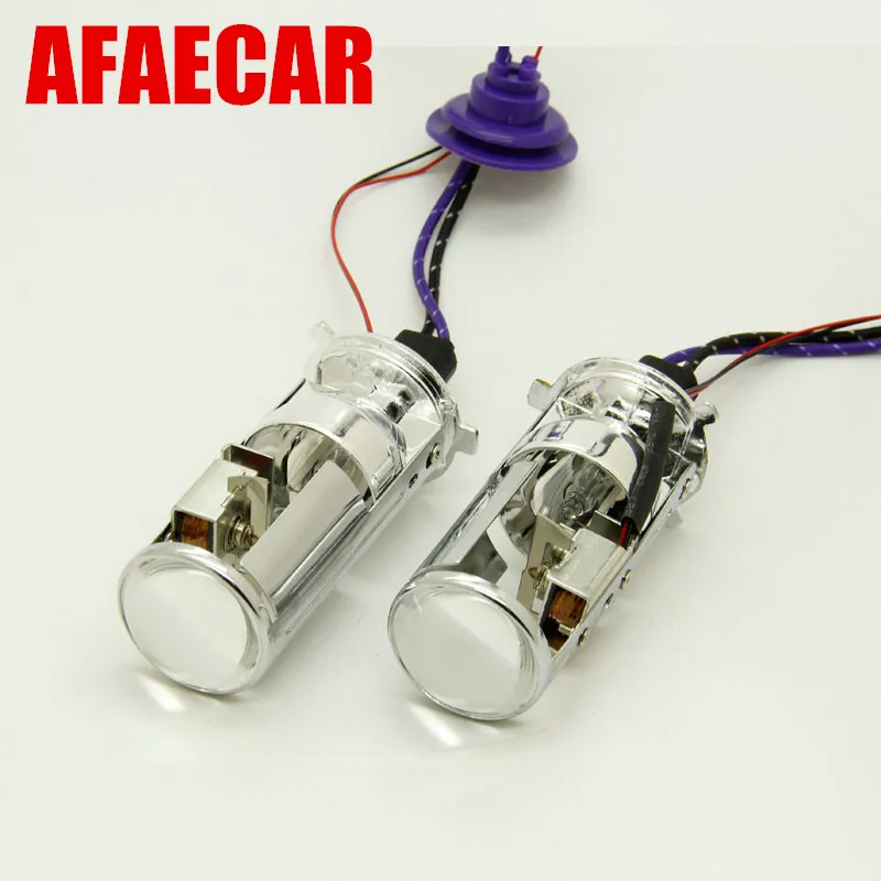 AFAECAR 2 шт. мини H4 Дальний и ближний свет 55 Вт 4300k 6000k Биксеноновая лампа прожектора с