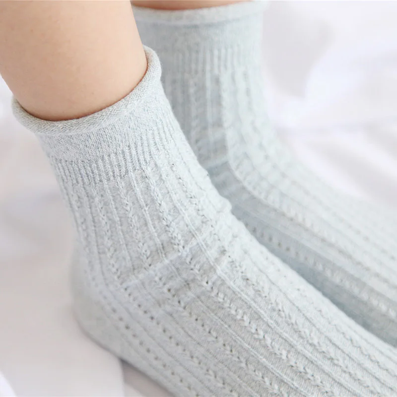 [EIOISAPRA] блестящие Серебристые шелковые носки с пузырьковым ртом в японском стиле