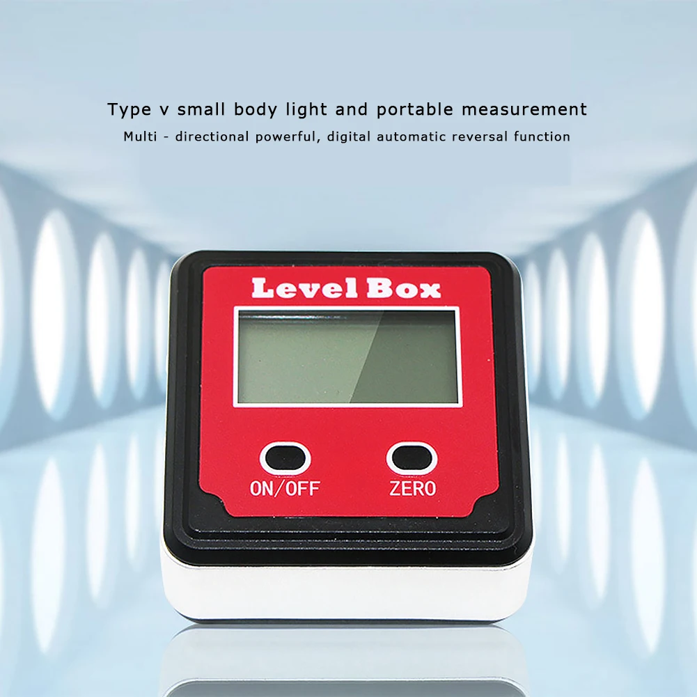 Red 2 Key Precision Electronic Digital Inclinometer Slope Meter Level Protractor Angle Box | Инструменты