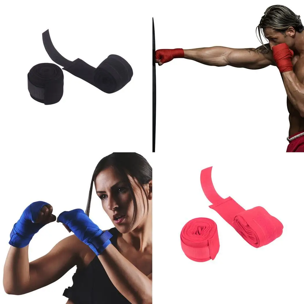 2.5m Cotton Boxing Bandage Hand Wrap Training Wrist paste firmly free adjustable. Protector Protect | Спорт и развлечения