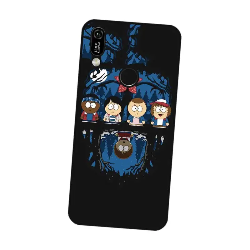 N420 очень странные дела Черный силиконовый чехол для huawei Y5 Y6 Y7 Y9
