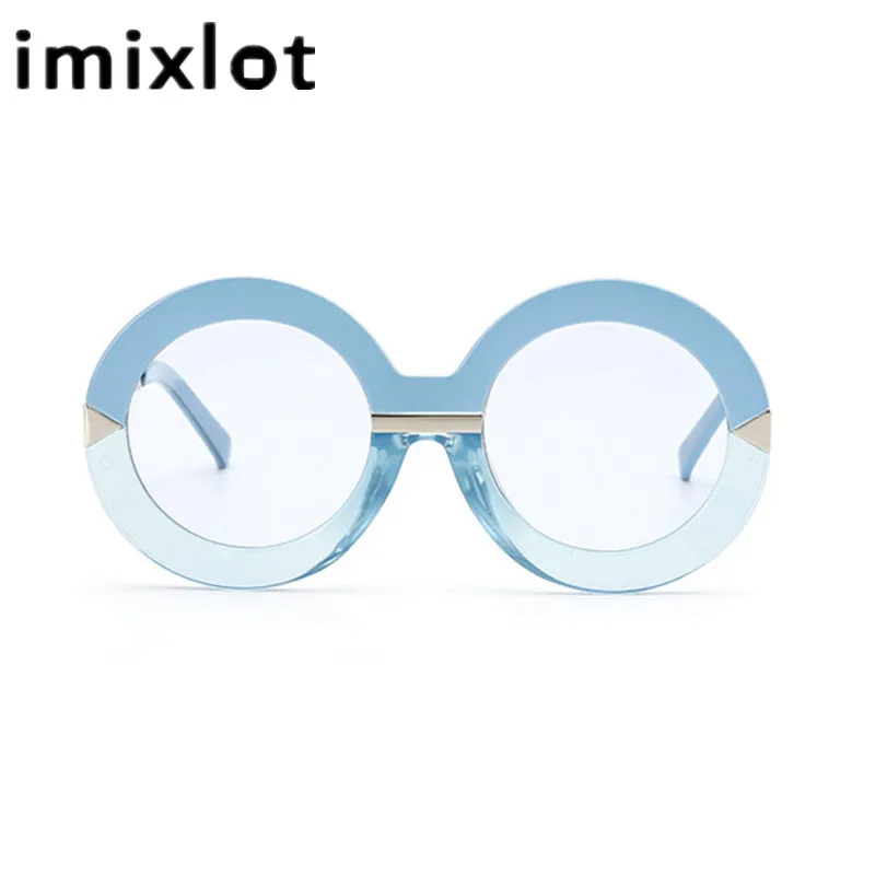 IMIXLOT негабаритных большие солнцезащитные очки с круглой оправой Для женщин