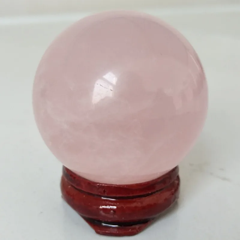 

40mm natural rose quartz crystal ball home decoration ball and festive party embellishments pink quartz stones healing crystal