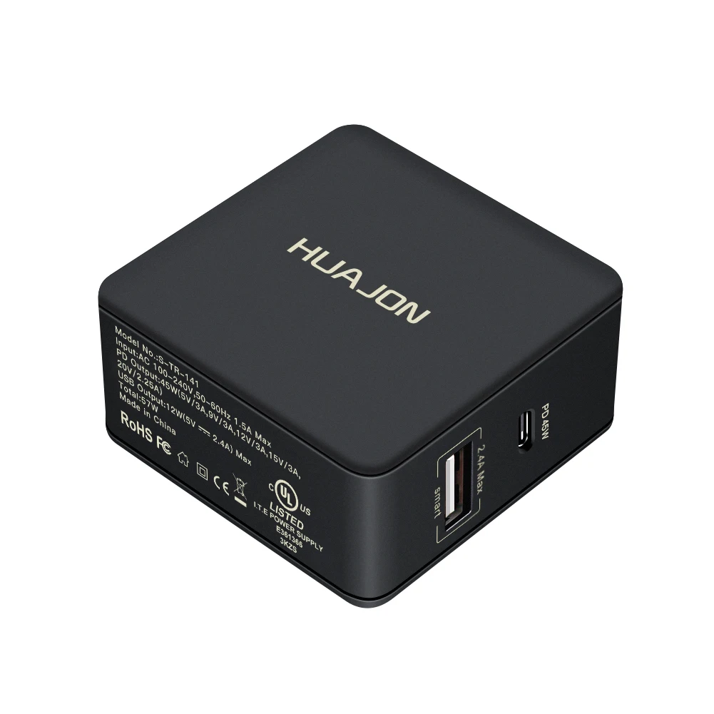 USB C стены заряда Мощность доставки PD Зарядное устройство для Macbook Pro samsung S8 плюс 2.4A